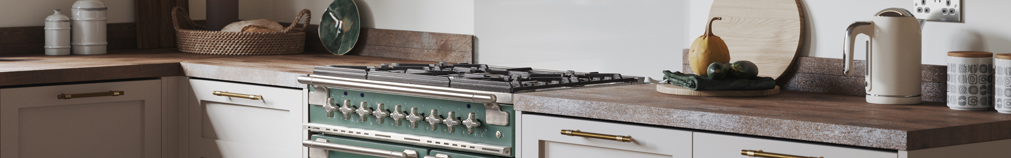 Falcon Elise 90 Dual Fuel in Mineral Green