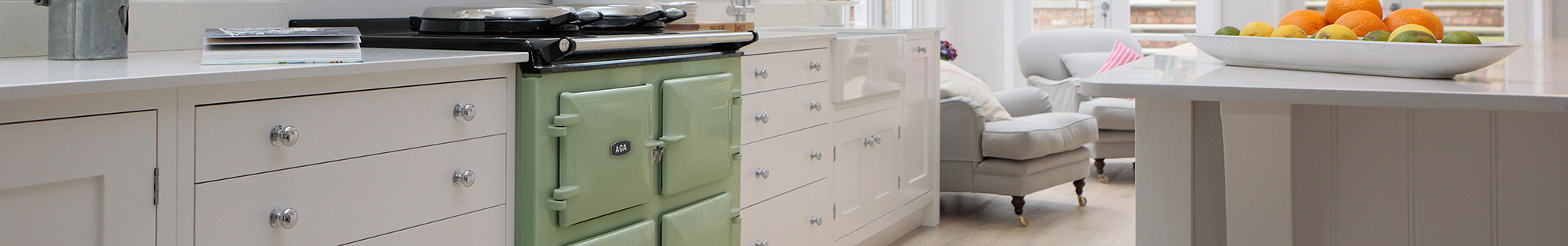 AGA cooker in Olivine 