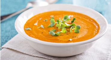 Carrot and lentil soup