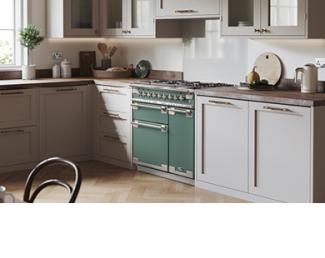 Falcon Elise 90 Dual Fuel in Mineral Green