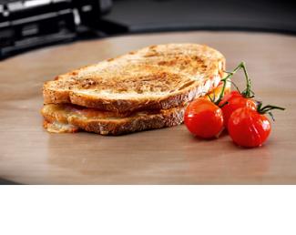 Toasted sandwich on the AGA hotplate