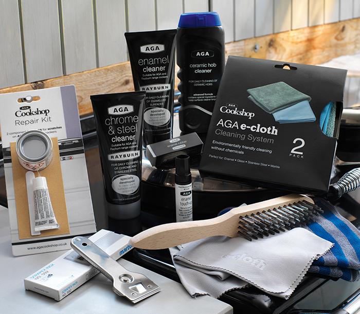 Cleaning set for your AGA cooker